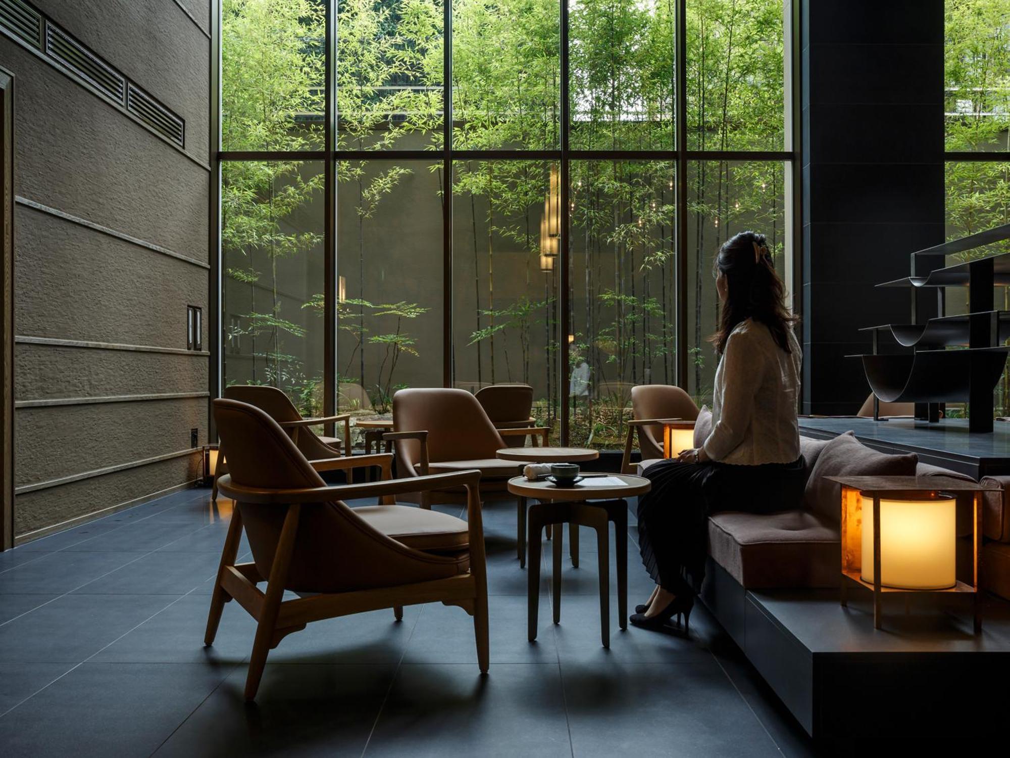 Hotel The Celestine Kyoto Gion Kültér fotó Interior of the hotel
