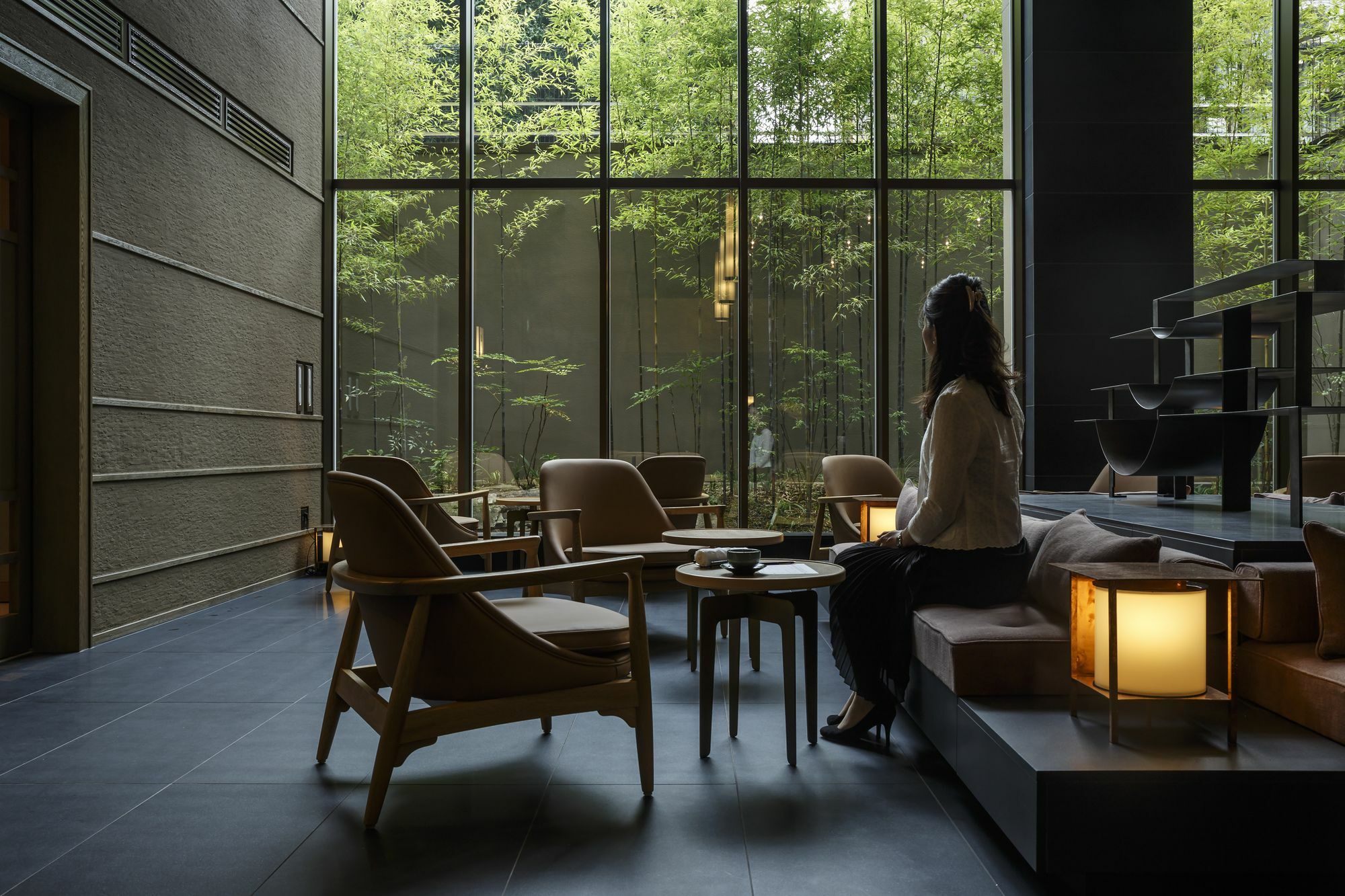Hotel The Celestine Kyoto Gion Kültér fotó The lounge at the hotel